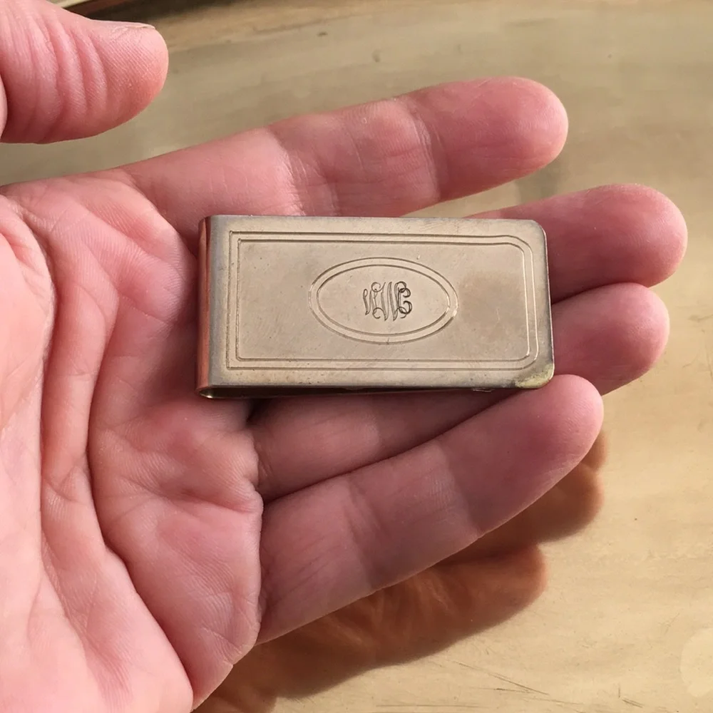 Monogram money clip